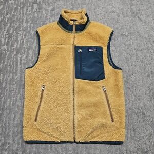 Patagonia Mens Retro-X Vest SMALL Deep Pile Jacket Sweater #23047‎